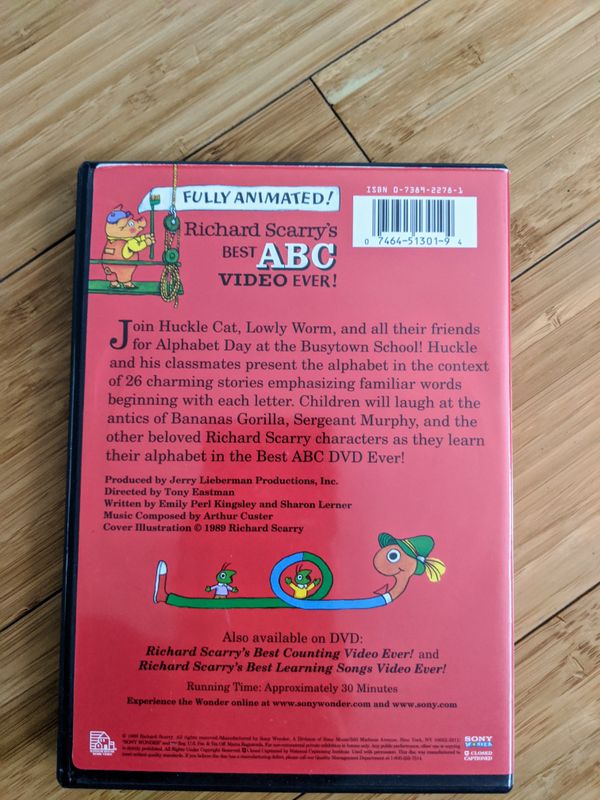 Richard Scarry's best ABC Video Ever, Best Sing Along Mother Goose ...