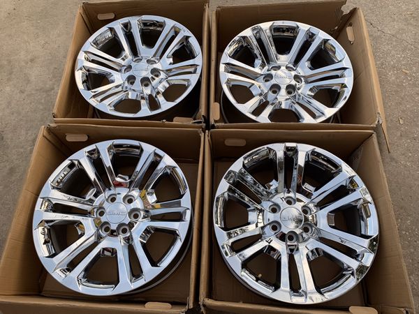 New 22” chrome Chevy / GMC Rims ! 6 Lug Wheels 22s 22 inch Chevrolet ...