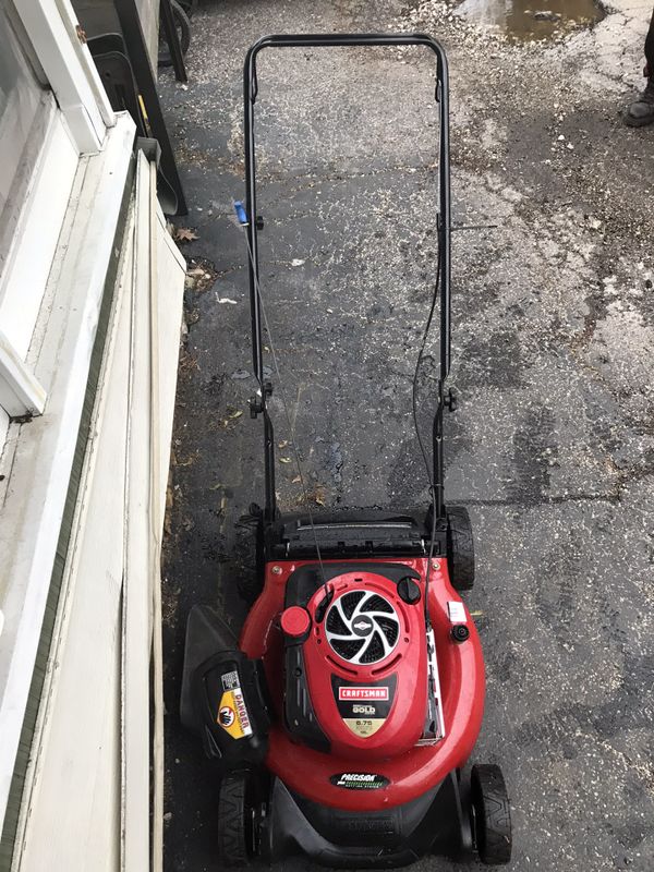 Craftsman gold 6 75 190cc one pull push mower like new for sale in