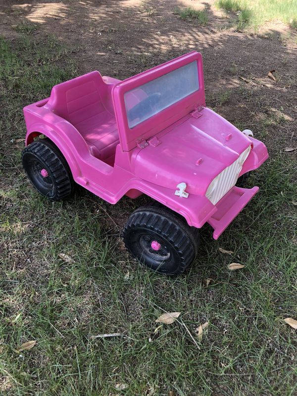 remote control power wheels pink jeep
