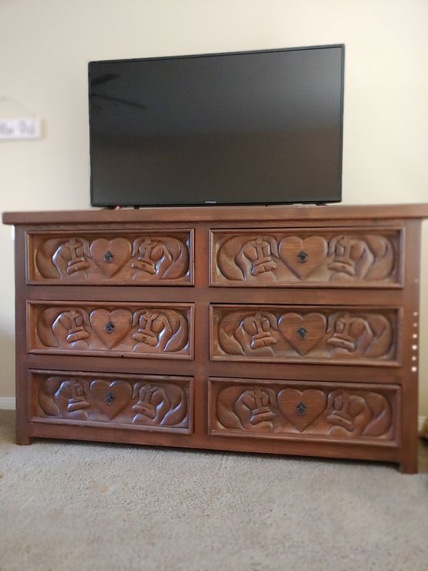 Hand carved Dresser and Armoire for Sale in HEMET, CA ...