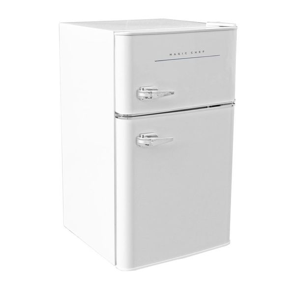 Magic Chef Retro 3.2 Cu. Ft. 2 Door Mini Fridge in White for Sale in ...