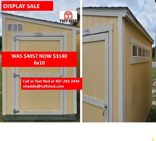 NEW TUFF SHED! Display Sale - 6x10 Lean-to!!! for Sale in 