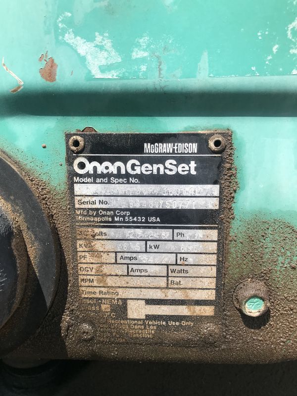 Onan 6.5k generator for Sale in North Las Vegas, NV OfferUp
