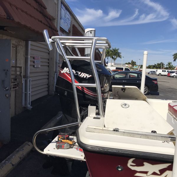 Rod holders combination,plataforma,bench seat rear,leaning post support