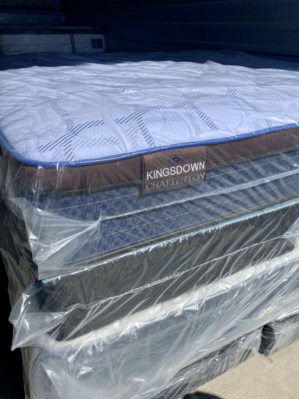 New King Size Pillow Top Mattress KINGSDOWN CHATTERTON. Box Spring
