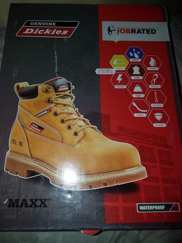 genuine dickies men's jobrated brawn waterproof work boot