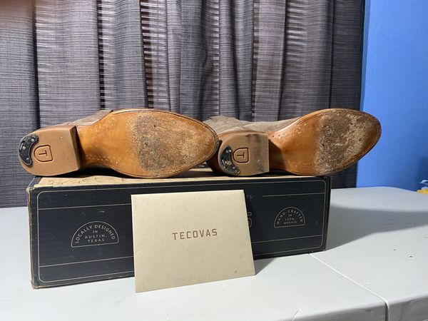 tecovas waterproof suede