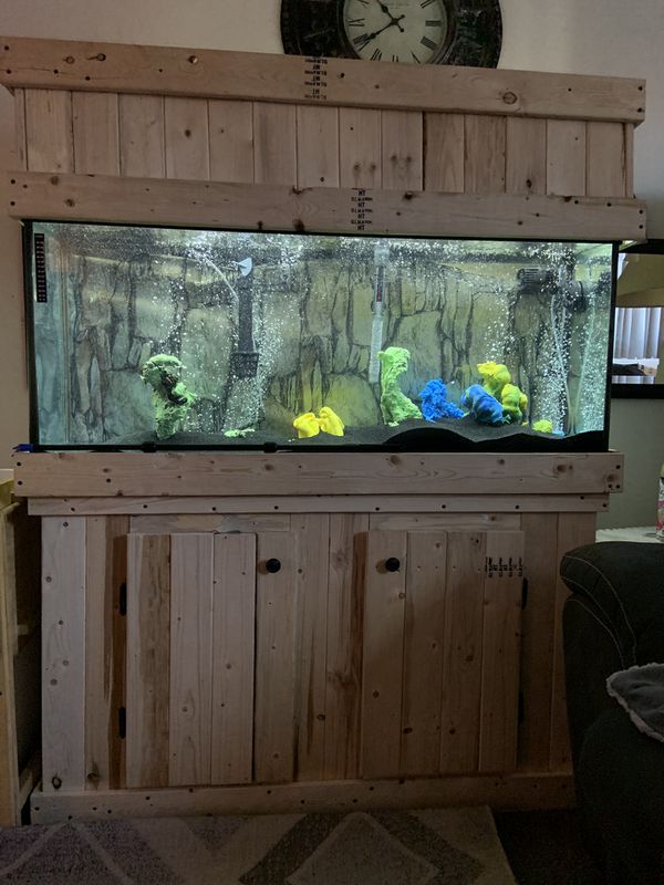 55 Gallon Fish Tank And Stand With Canopy For Sale In Elyria OH OfferUp
