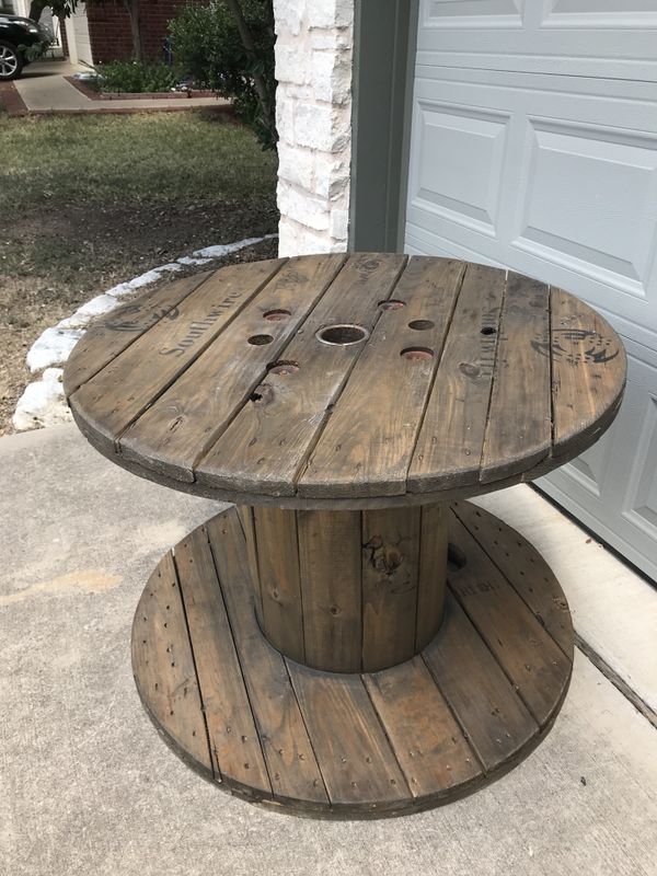 Rustic Wooden Spool Table for Sale in Cedar Park, TX - OfferUp