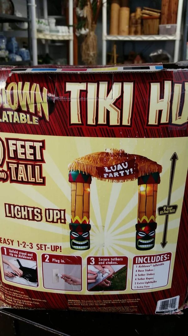 inflatable tiki hut