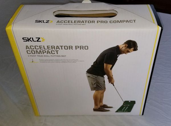 Sklz Accelerator Pro Compact 3 Foot True Roll Putting Mat For Sale