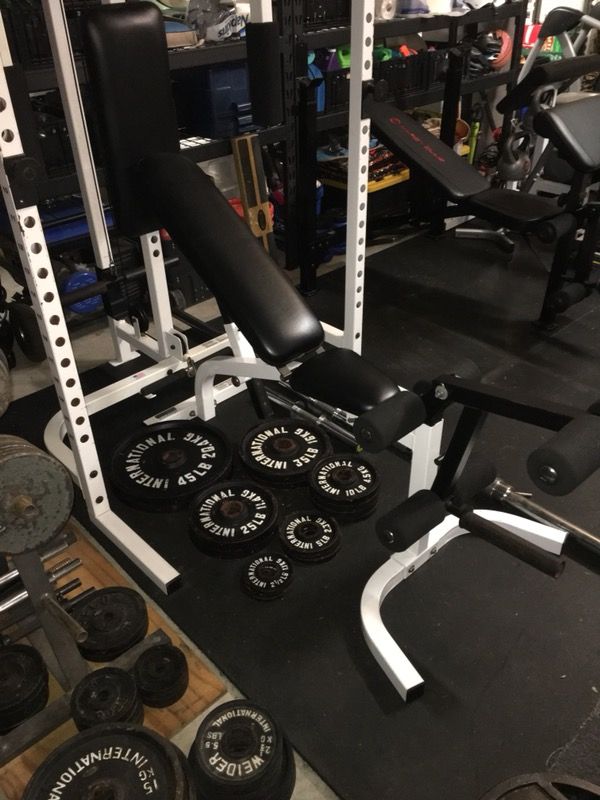 Parabody BodySmith Prosystem Olympic Squat a Rack and Bench Combo. for ...