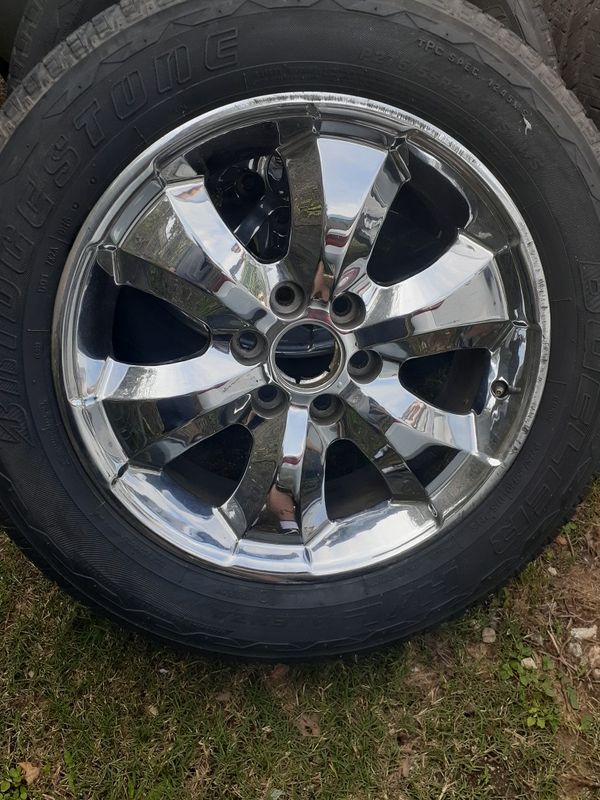 20 inch 6 lug Chevy rims with tires for Sale in Houston, TX - OfferUp