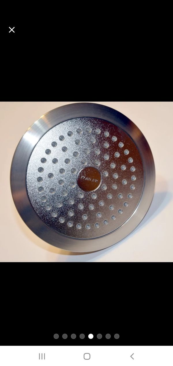 KOHLER POLISHED CHROME SHOWER HEAD SINGLE FUNCTION A112.18.1 2.5 GPM