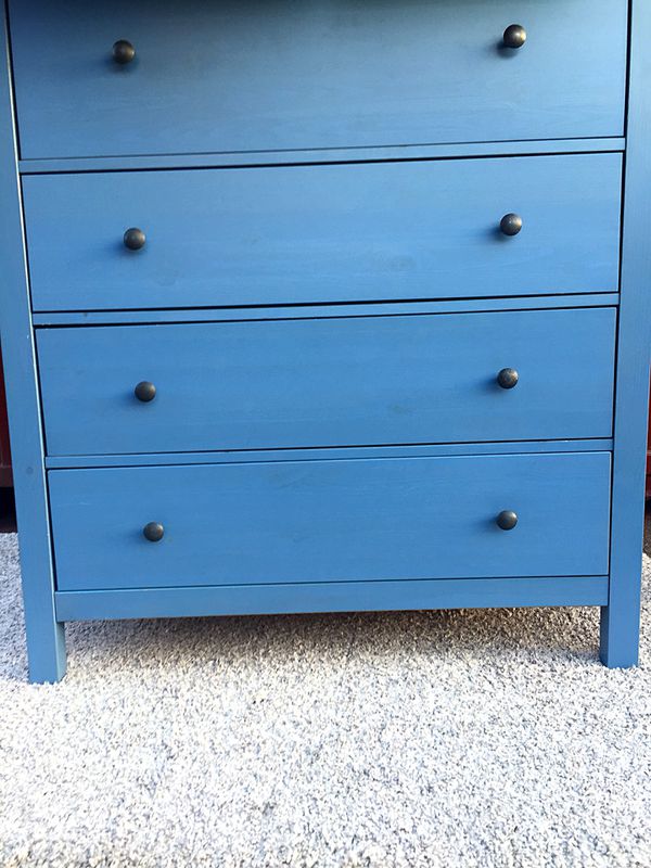 Blue Ikea Hemnes 6 Drawer Dresser For Sale In San Francisco