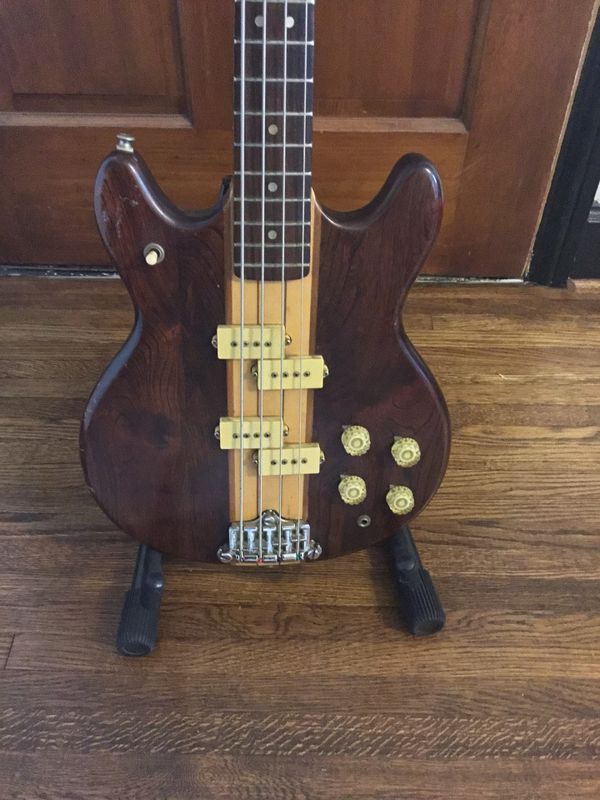 1979 Vantage Bass made in Japan. Neck through body with double Pbass
