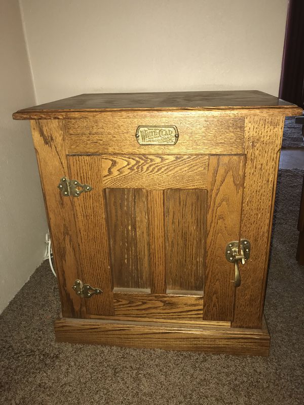 Vintage White Clad oak ice box rare with shelve for Sale in Buckley, WA