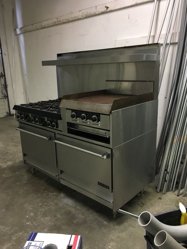 Garland X606R24RR Sunfire 60" Gas Restaurant Range 24" Raised Griddle