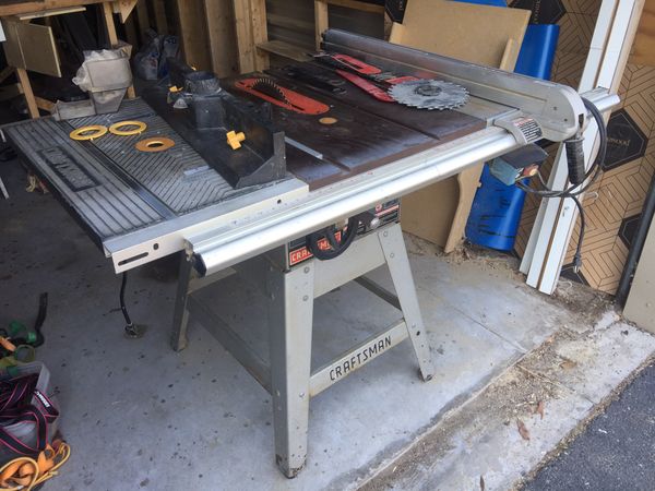 Craftsman 10” Table Saw With Router Table Extension 13a For Sale In 