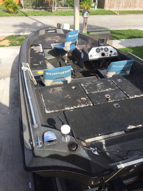 1987 Ranger 371v Bass Boat 18ft With Original Ranger Trail Trailer (No ...