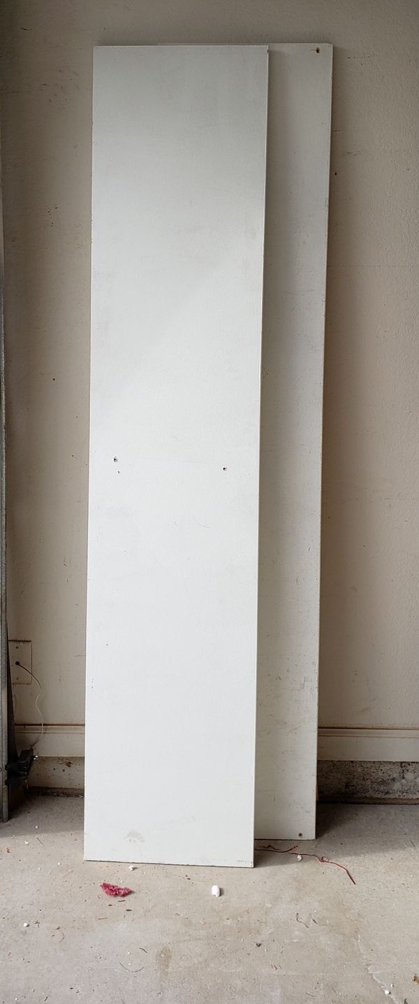 Four 6' Bullnose MDF shelving board, painted white. for Sale in