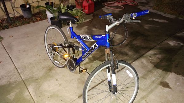 magna excitor 21 speed bike 2x suspension