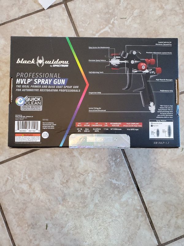 Black widow automotive paint gun for Sale in Kaukauna, WI OfferUp