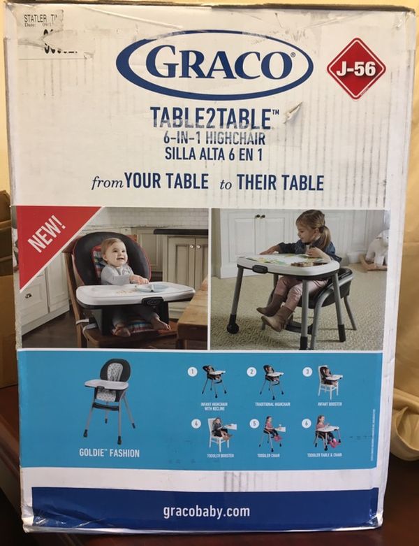 Graco Table2table 6 In1 Highchair From Infant To Toddler New In Box 80sold