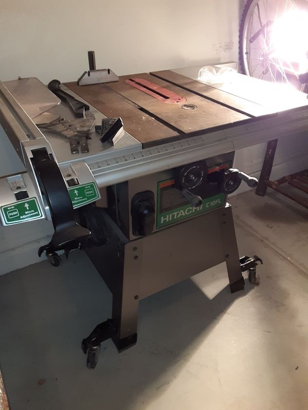 Hitachi table saw C 10FL Saw barely used for Sale in Buckeye, AZ - OfferUp