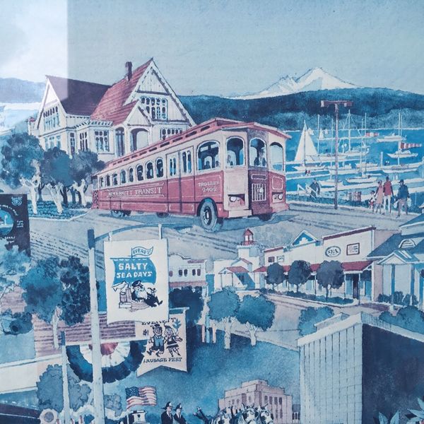 Bernie Webber signed Everett City Scape Print for Sale in Woodinville ...