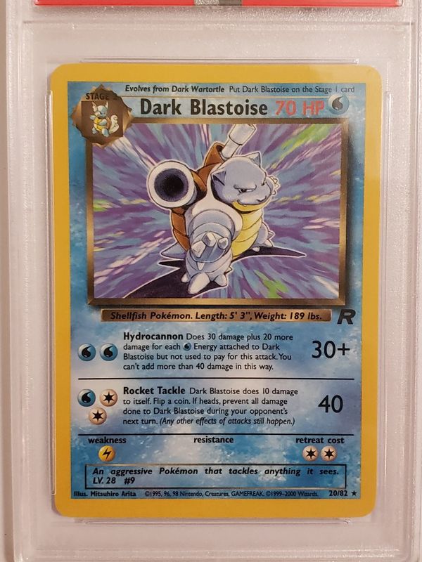 2000 Dark Blastoise #20/82 Team Rocket PSA Grade Pokemon Card for Sale