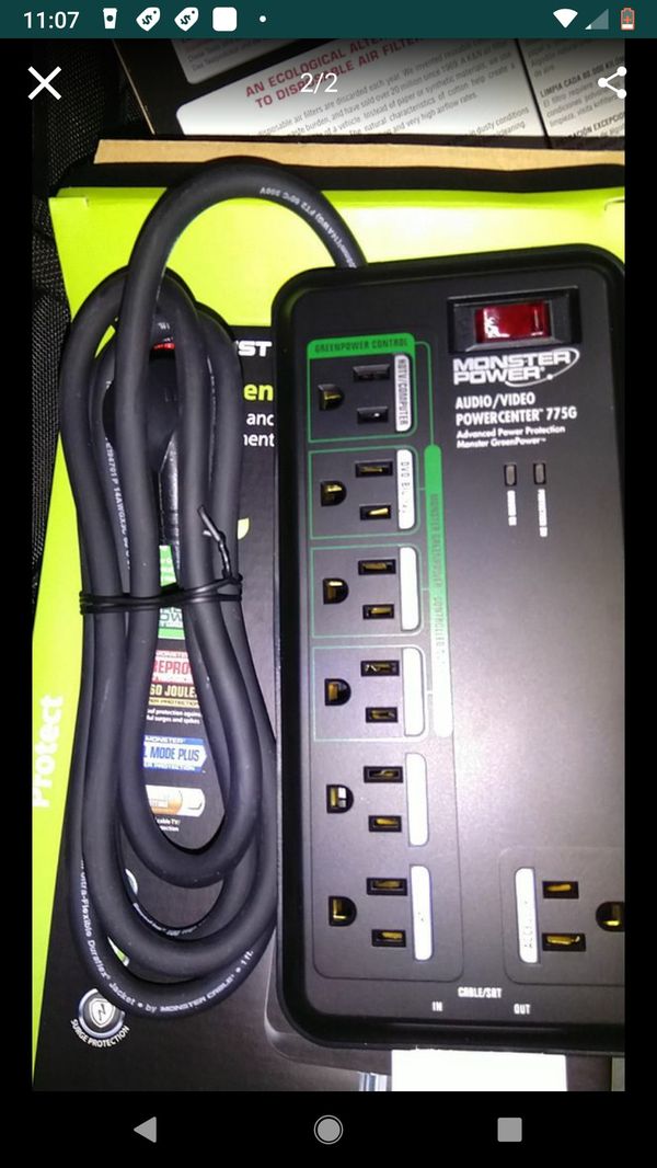 Monster 7 Outlet Surge Protector AV 775G with GreenPower for Sale in