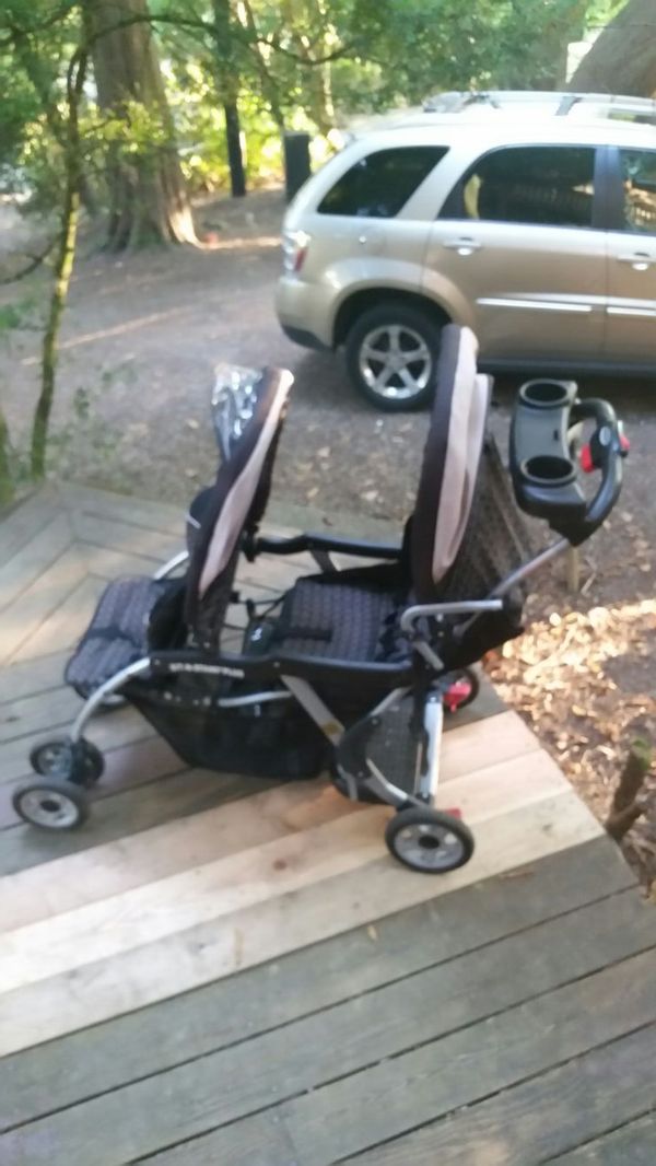 one step ahead double stroller