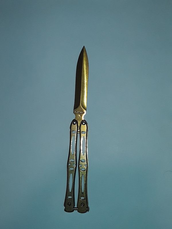 Gold Colored Butterfly Knife for Sale in Green Bay, WI OfferUp