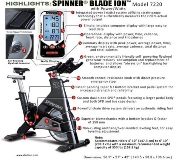 star trac blade spin bike reviews