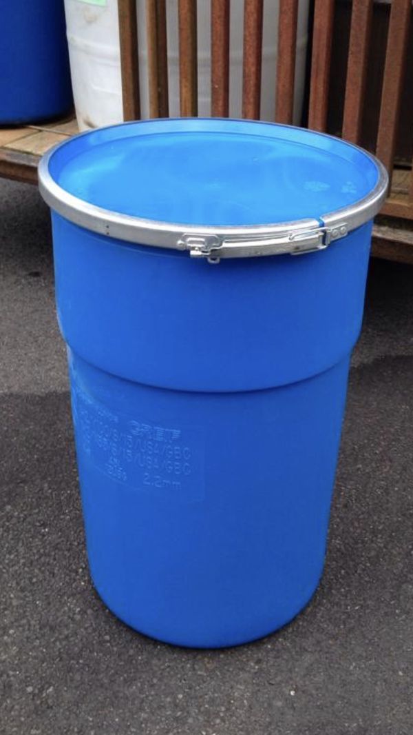 PLASTIC SHIPPING BARREL DRUM BARRELS DRUMS FEED STORAGE FOOD GRADE