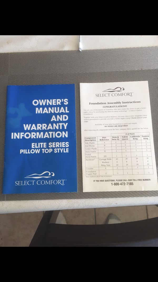 Select Comfort Model Ufcs3 Manual