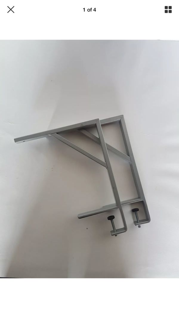 2 Discontinued Ikea Ekby Tore Shelf Brackets and a Mocha Ekby Jarpen