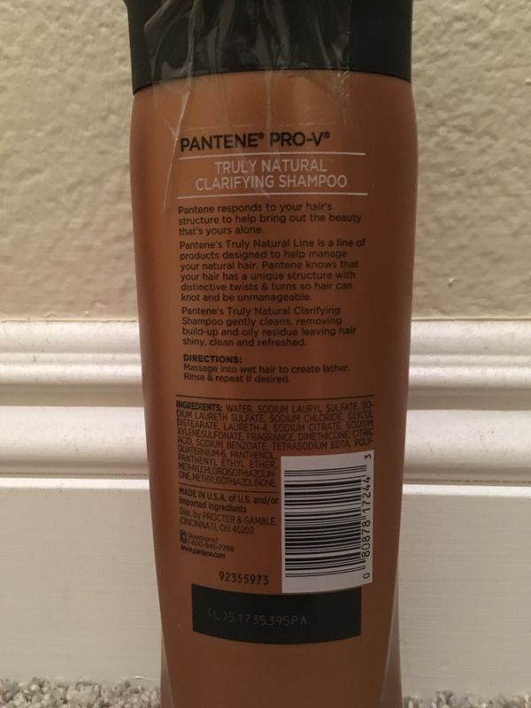 Brand New Pantene Truly Natural Hair Moisturizing Shampoo
