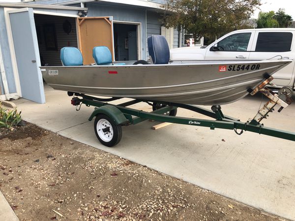 Gregor 12 foot Aluminum boat and trailer for Sale in Corona, CA - OfferUp