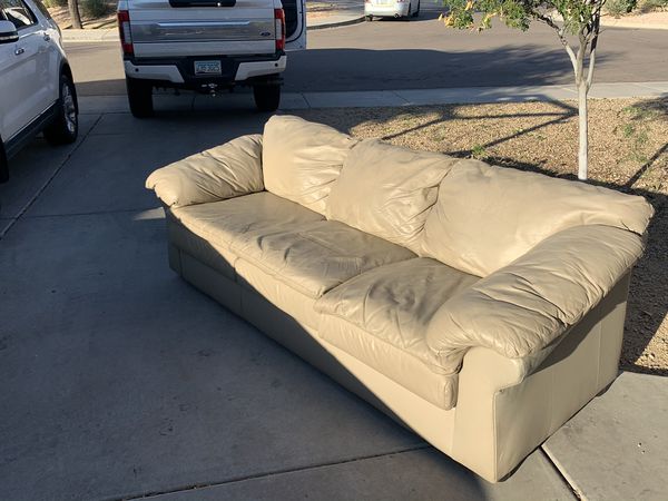 sealy leather sofa set