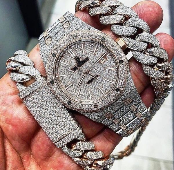fossil watch iced out
