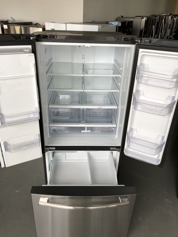 NEW GE 23.8 Cu. Ft. Stainless Steel FrenchDoor Bottom Freezer