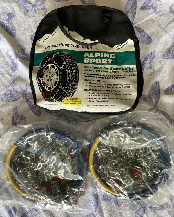 Alpine Sport Tire Chains Size Chart