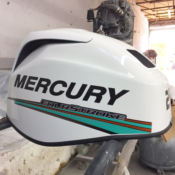 The outboard paint shop factory and custom paint jobs cowling or complete motor for Sale in