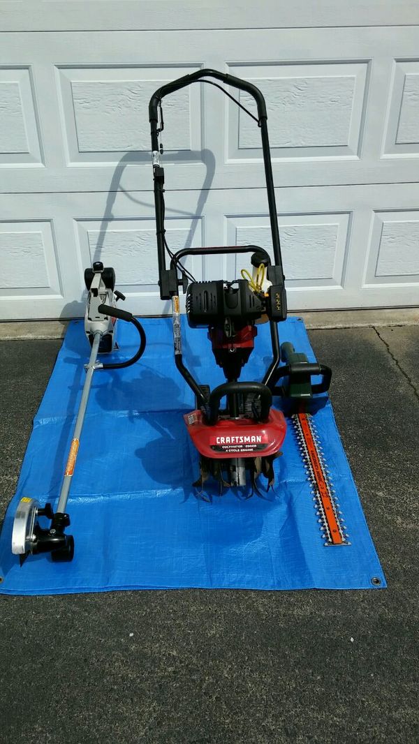 CRAFTSMAN ROTONDA TILLER & CRAFTSMAN EDGER & BLACK & DECKER HEDGE