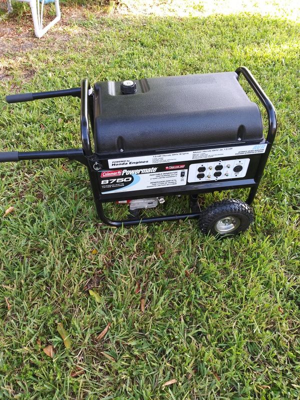 Coleman Powermate 8750 running watts Honda GX 390 Generator for Sale in ...