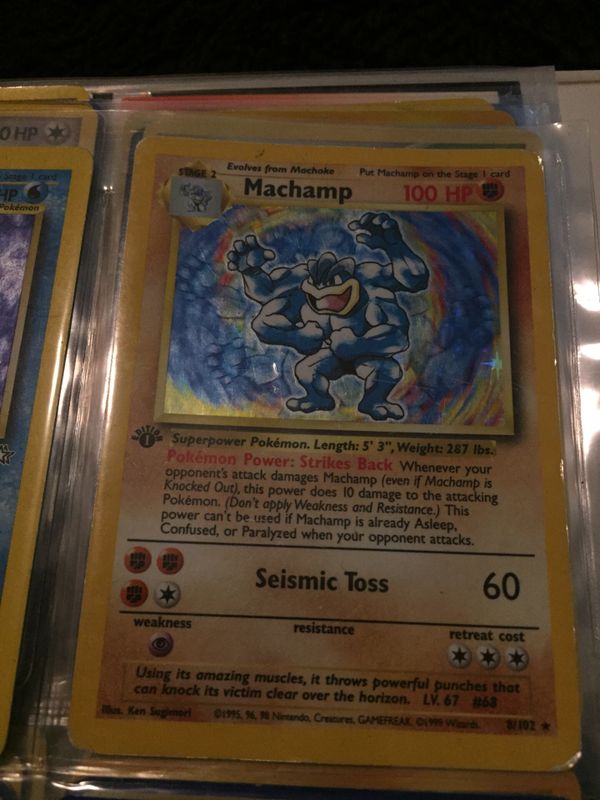 1st Edition Machamp Pokemon Card For Sale In Shadow Hills CA OfferUp