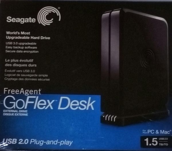 Seagate Freeagent Goflex Desk External Hard Drive New Sealed For